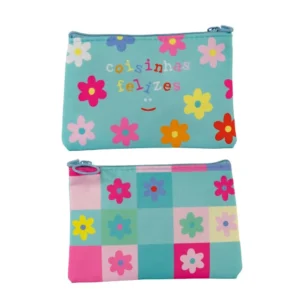 Porta Coisinhas e Moedas "COISINHAS FELIZES" 14x10x1cm - FLORIE - UND