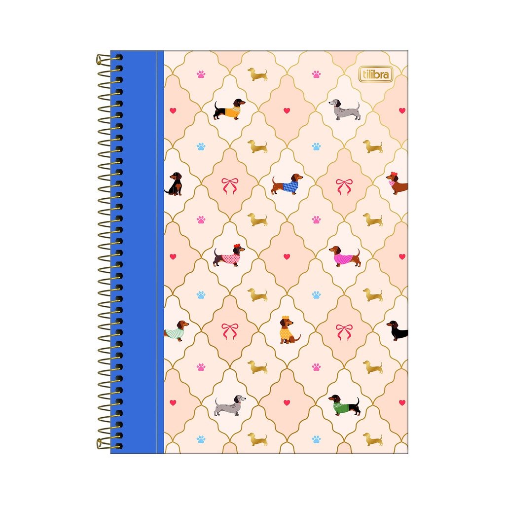 Caderno Espiral Capa Dura Universitário 1 M Brownie 20x27,5cm 80 Fls - TILIBRA - UND