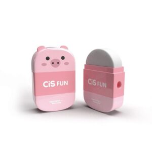 Apontador Borracha Criatic Fun CIS - CX 12 UND