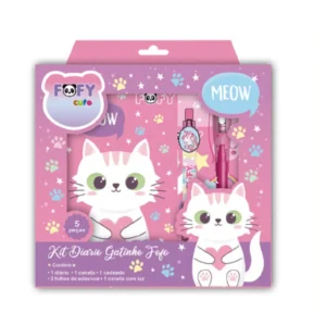 Kit Diário Gatinho Fofo - FOFY - UND