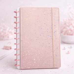 Caderno de Disco A4 Brilho Holográfico 29,5x21,5cm 11 Discos 80 Fls - IMPORTADO - UND