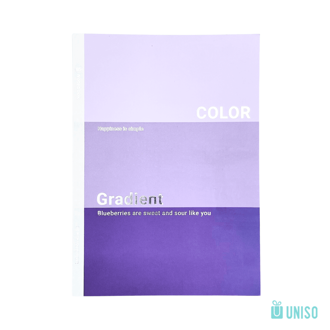Caderno Brochura Pautado B5 Color Gradient 25x18cm  40 fls - UNISO - UND