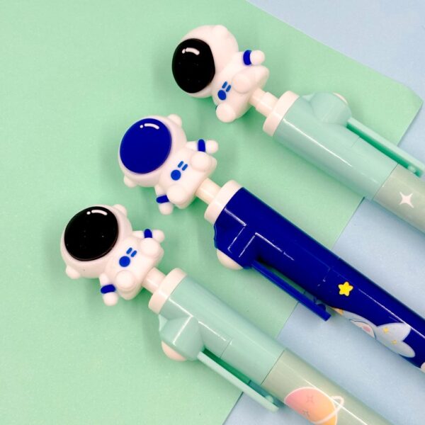 Caneta Anti Stress Astronauta Gira Gira - Kit 4 Und