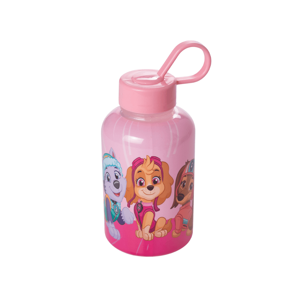 Garrafa Cilíndrica Patrulha Canina Rosa 280ml - PLASÚTIL - UND