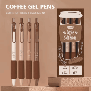 kit Caneta Premium Café Coffe 4 UND - IMPORTADO - BLISTER