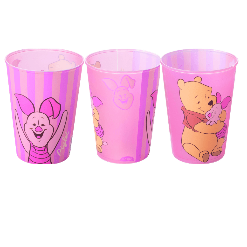 Copo Ursinho Pooh e Amigos Sortido 320 ml - PLASÚTIL - UND