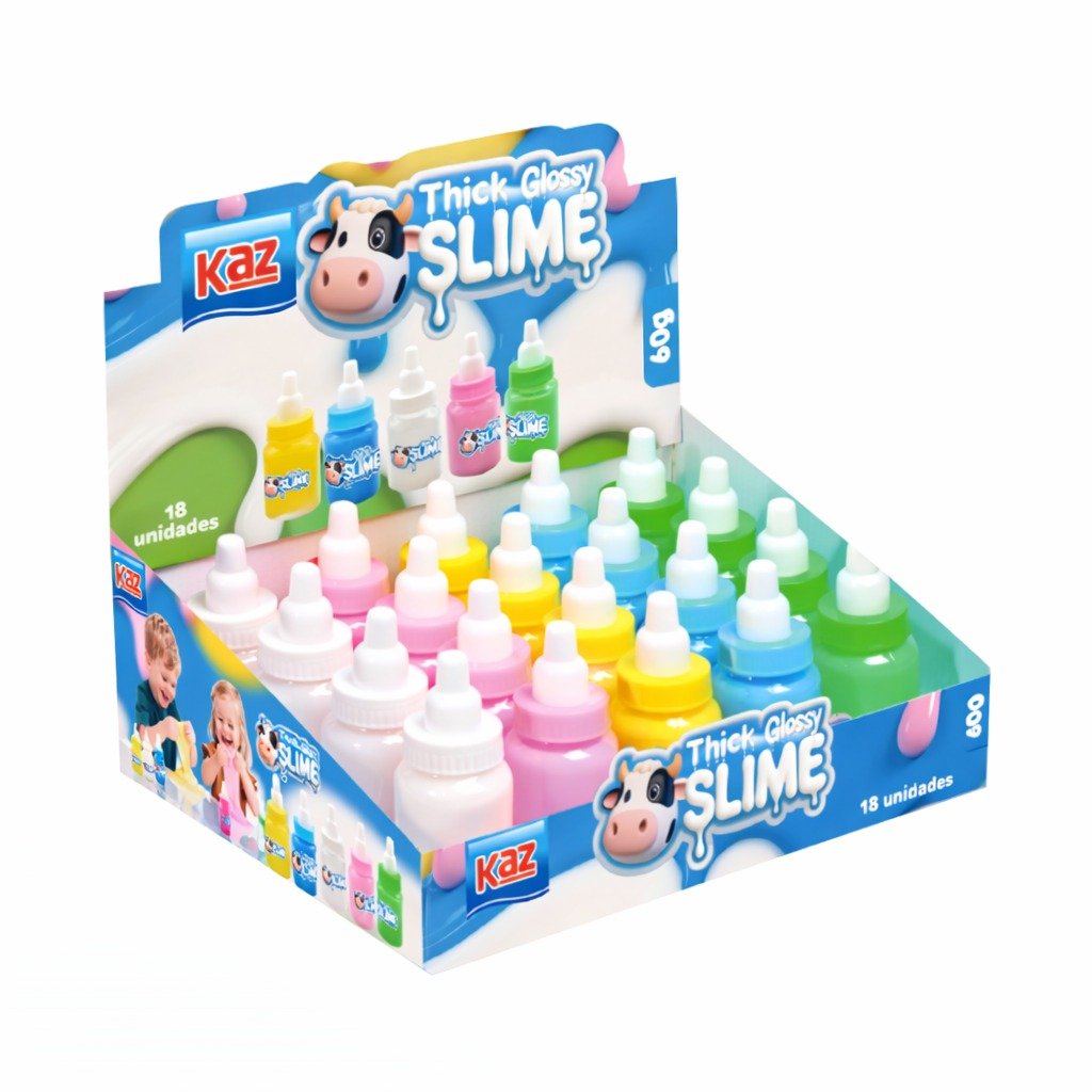 Milk SLIME Glossy Vaquinha 60g - KAZ - UND