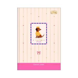 Caderno Brochura Capa Dura 1/4 Brownie Dog 14x20cm 80 Fls - TILIBRA - UND