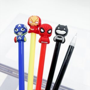 Caneta Fofa Super Heróis - Pacote 6 Und