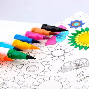Caneta BRUSH + FINE LINER Marcador Ponta Dupla - BLISTER 12 UND