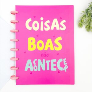 Caderno de Disco Frases A5 80 Fls/8 discos - 15x21,2cm - IMPORTADO - UND