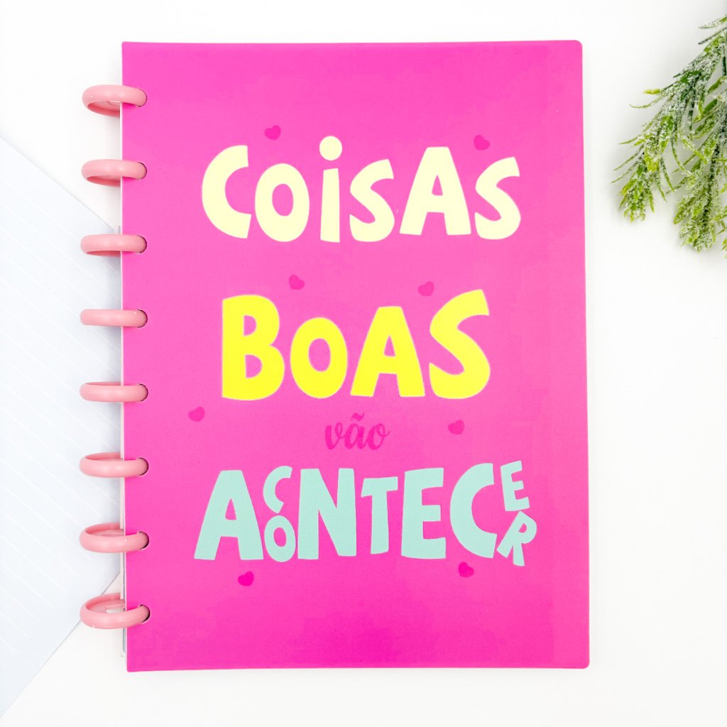 Caderno de Disco Frases A5 80 Fls/8 discos - 15x21,2cm - IMPORTADO - UND