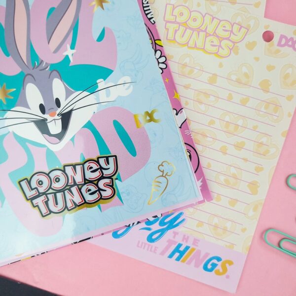 Mini ficheiro Vertical Looney Tunes com 2 opções de capa DAC