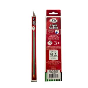 Lápis Grafite HB Hexagonal Linhas - KIT OFICIAL - CX 12 UND