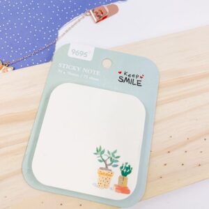 Bloco de Notas Adesivado 76 x76mm Cactus - IMPORTADO - UND