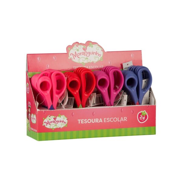 Tesoura Escolar Moranguinho 13,5cm - SKYPAPER - UND