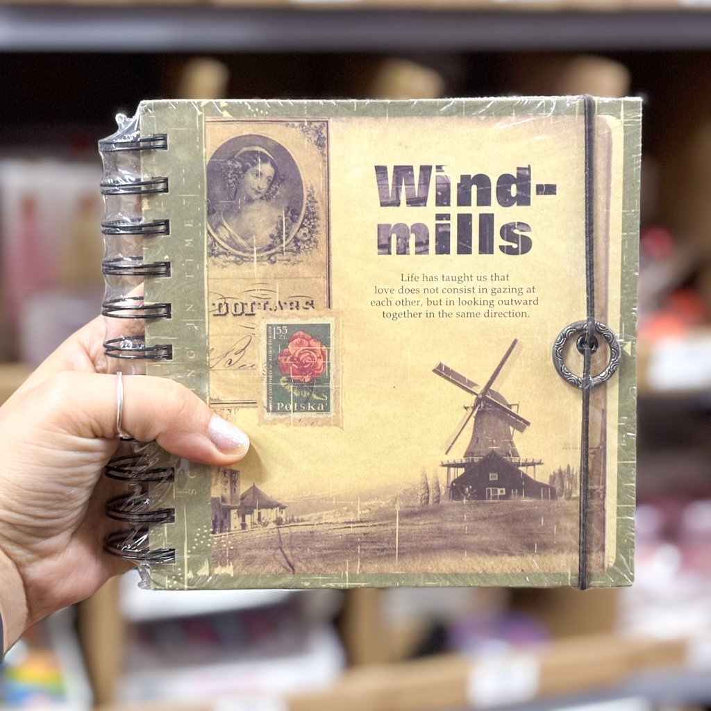 Caderno Capa Dura Vintage Journal 15x15cm 150fls - IMPORTADO - UND