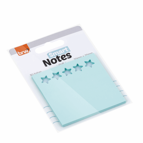 Bloco Smart Notes 70X70mm Cut Star BRW - UND