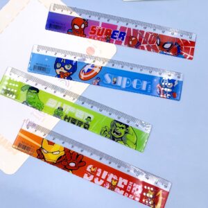 Régua 15 cm Super Heróis - Kit 4 Und