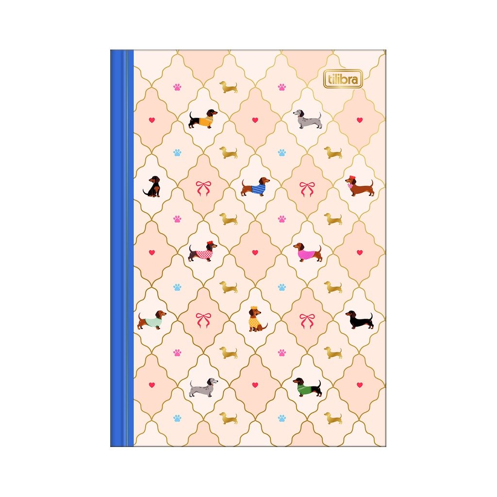 Caderno Brochura Capa Dura 1/4 Brownie Dog 14x20cm 80 Fls - TILIBRA - UND