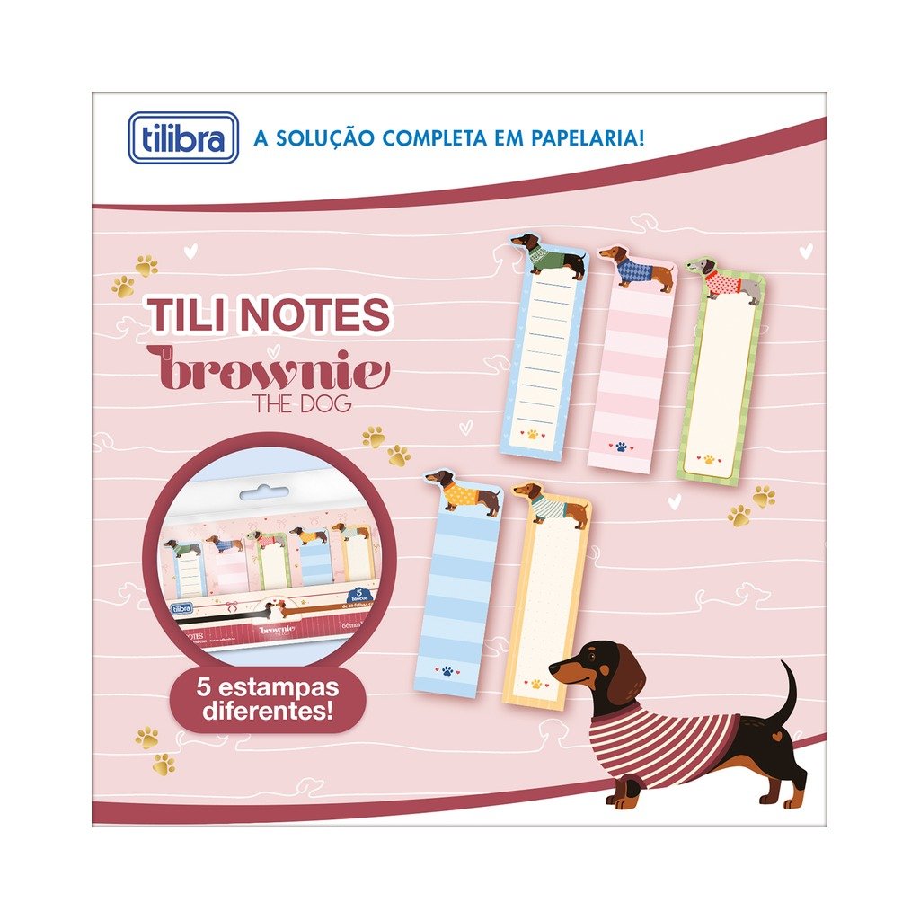 Tili Notes Brownie The Dog 65x25mm - TILIBRA - UND