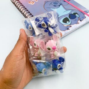 Borracha Fofa STITCH e ANGEL - PACOTE 6 UND