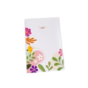 Caderno Grampeado Pautado 120X180mm Botânica BRW - Pacote c/4 Und