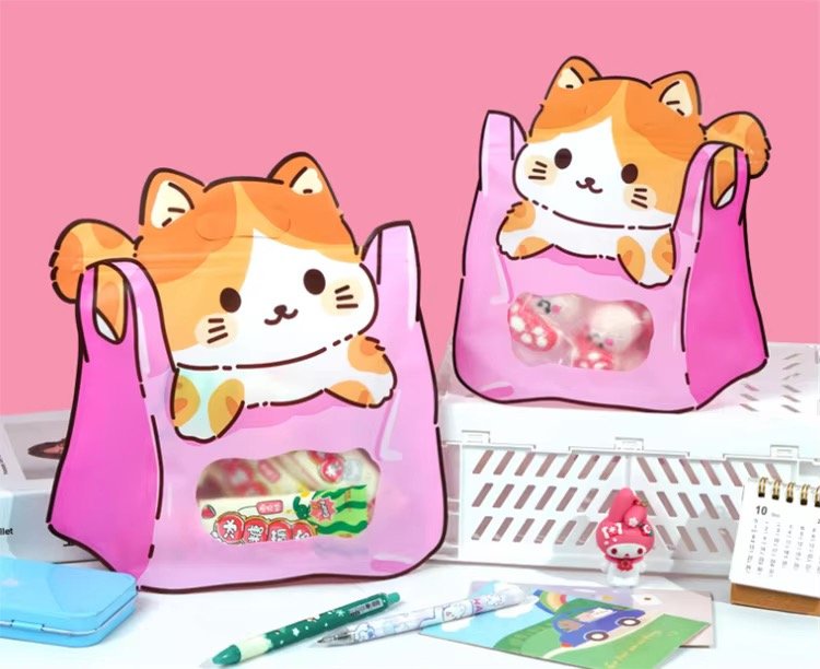 Embalagem ZIP LOCK Gato e Cachorro 20x21cm - IMPORTADO - 6 UND ( Cada Unidade sai por R$1,40)