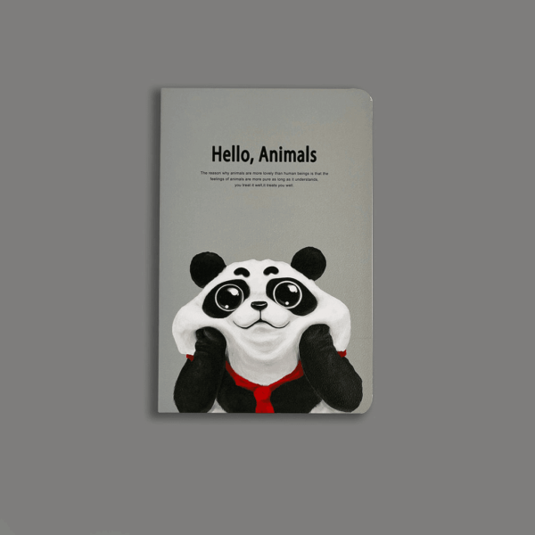 Caderno Grampeado Hello Animais