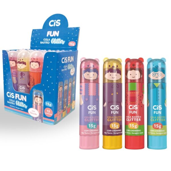 Cola em Bastão Fun Glitter com Cheirinho 15g CIS - UND