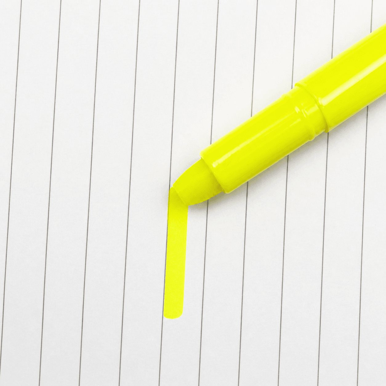 Marca Texto em Gel Amarelo - YINS PAPER - CX 12 UND