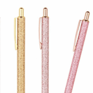 Caneta Luxo Glitter Color - KIT 4 UND