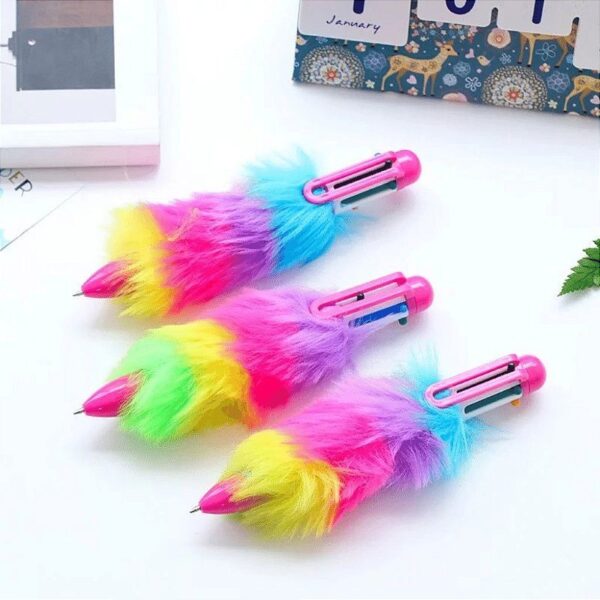 Caneta Esferográfica Fluflu 6 Cores Lovelypen