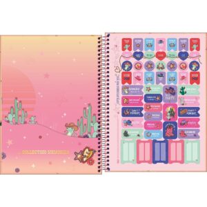 Caderno Espiral Capa Dura Universitário Connect 1 Matéria West Girl Tilibra