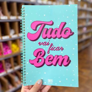 Caderno Aramado Frases 55 fls 16,9x24,8cm - TOKYO DESIGN - UND