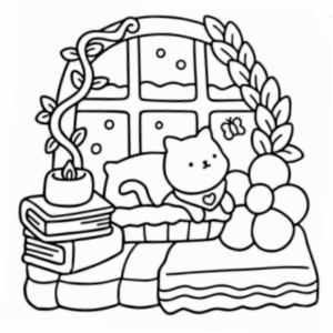 KIT Livro de Colorir Hygge Place Coco Wyo + 10 CANETAS TOUCH
