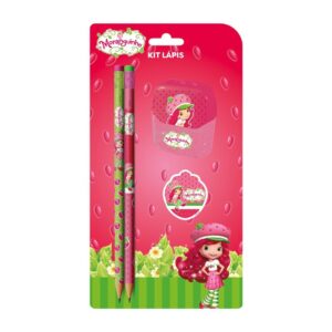 Kit Escolar 4 Peças Moranguinho - SKYPAPER - BLISTER