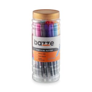 Caneta Gel Glitter Color 1,0mm - TRIS BAZZE - POTE 24 UND