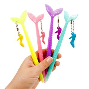 Caneta Fofa Sereia Princesa - Pacote 6 Und
