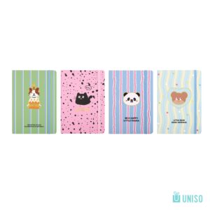 Caderno A6 Capa Dura Pautado Animal 14,5x10,5cm 96 fls - UNISO - UND