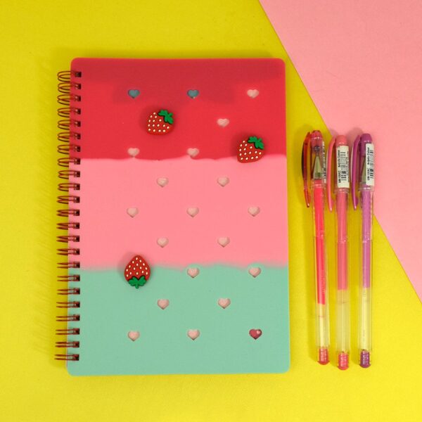 Caderno Hello Moranguinho com stickers DAC