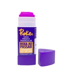 Cola Bastão Mágica Triangular 8g Roxa - ROKE - UND