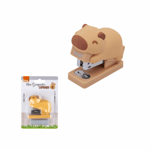 Grampeador Plástico Capivara 20 Fls + grampo 26/6 - BRW - BLISTER
