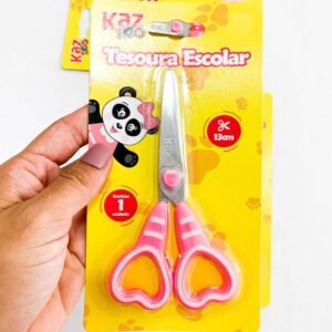 Tesoura Fofa 13 cm Coração KAZ - BLISTER