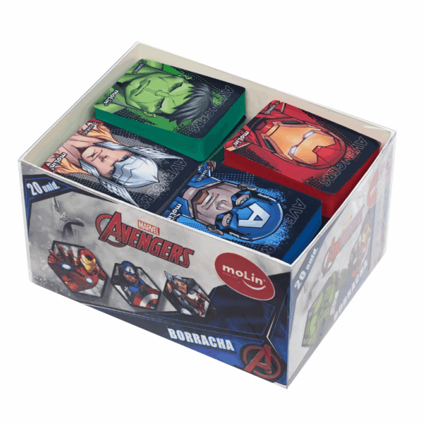 Borracha Avengers MOLIN - Kit 4 UND
