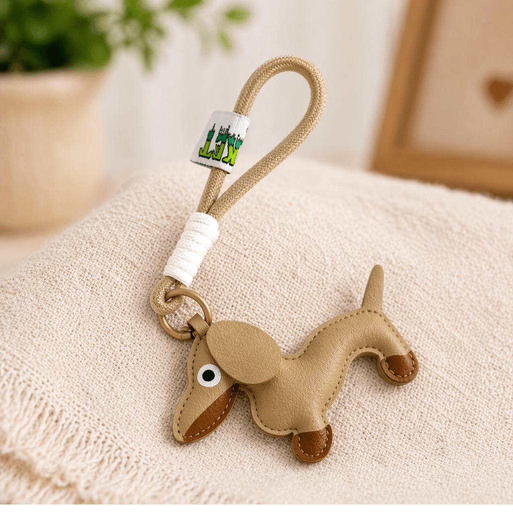 Chaveiro Tendência Charm Cachorro Linguiça Courino - IMPORTADO - UND