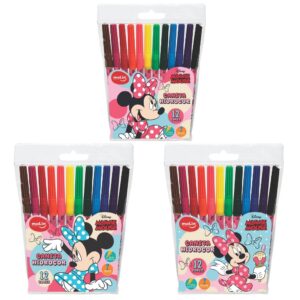 Caneta Hidrocor Minnie Mouse 12 Cores MOLIN - BLISTER