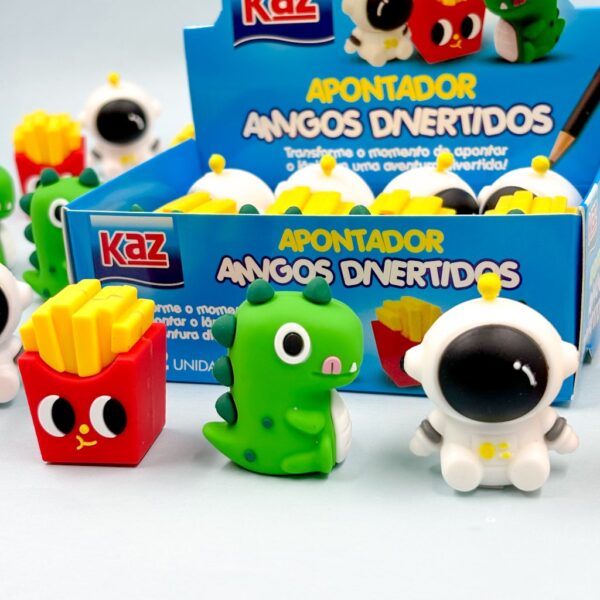 Apontador Emborrachado Amigos Divertidos KAZ - CX 12 UND