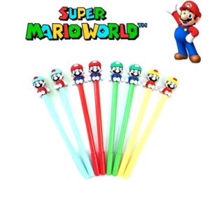Caneta Fofa Mário Bros World - PACOTE 6 UND