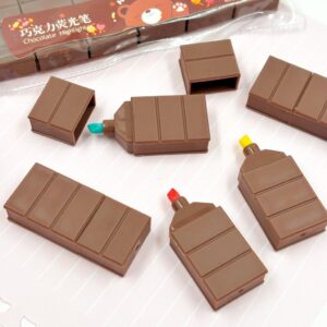 Marca Texto Chocolate 6 Cores - IMPORTADO -BLISTER